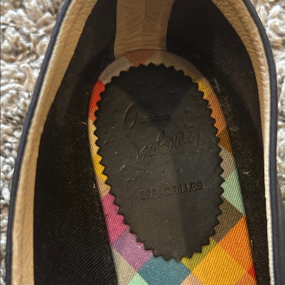 Christian Louboutin Black Espadrille Flats - Picture 6 of 7